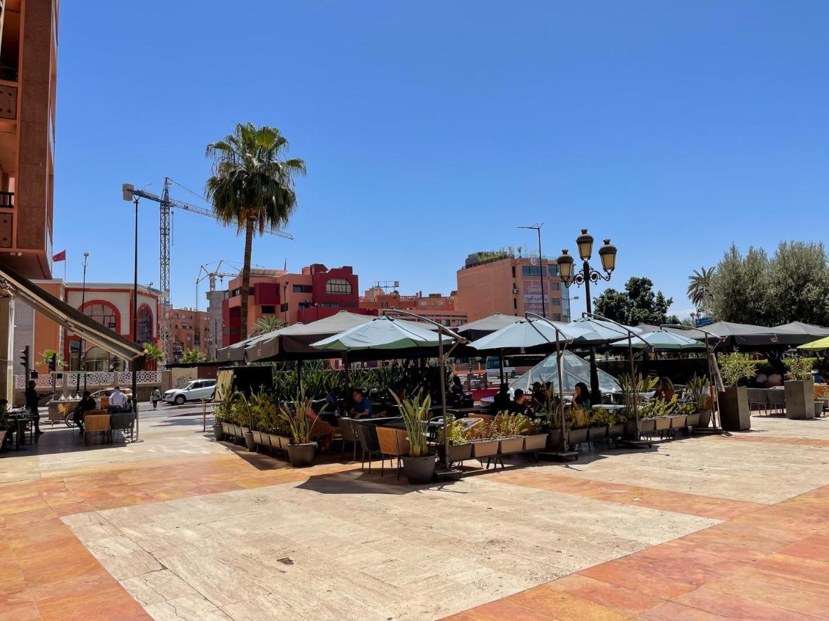 Appartement Chic Gueliz Plaza Avec Vue Marrakesh Eksteriør bilde