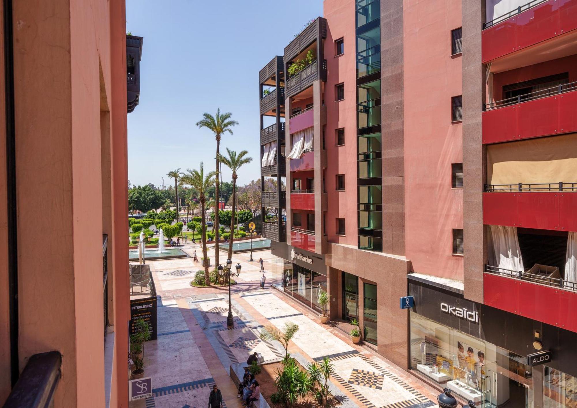 Appartement Chic Gueliz Plaza Avec Vue Marrakesh Eksteriør bilde