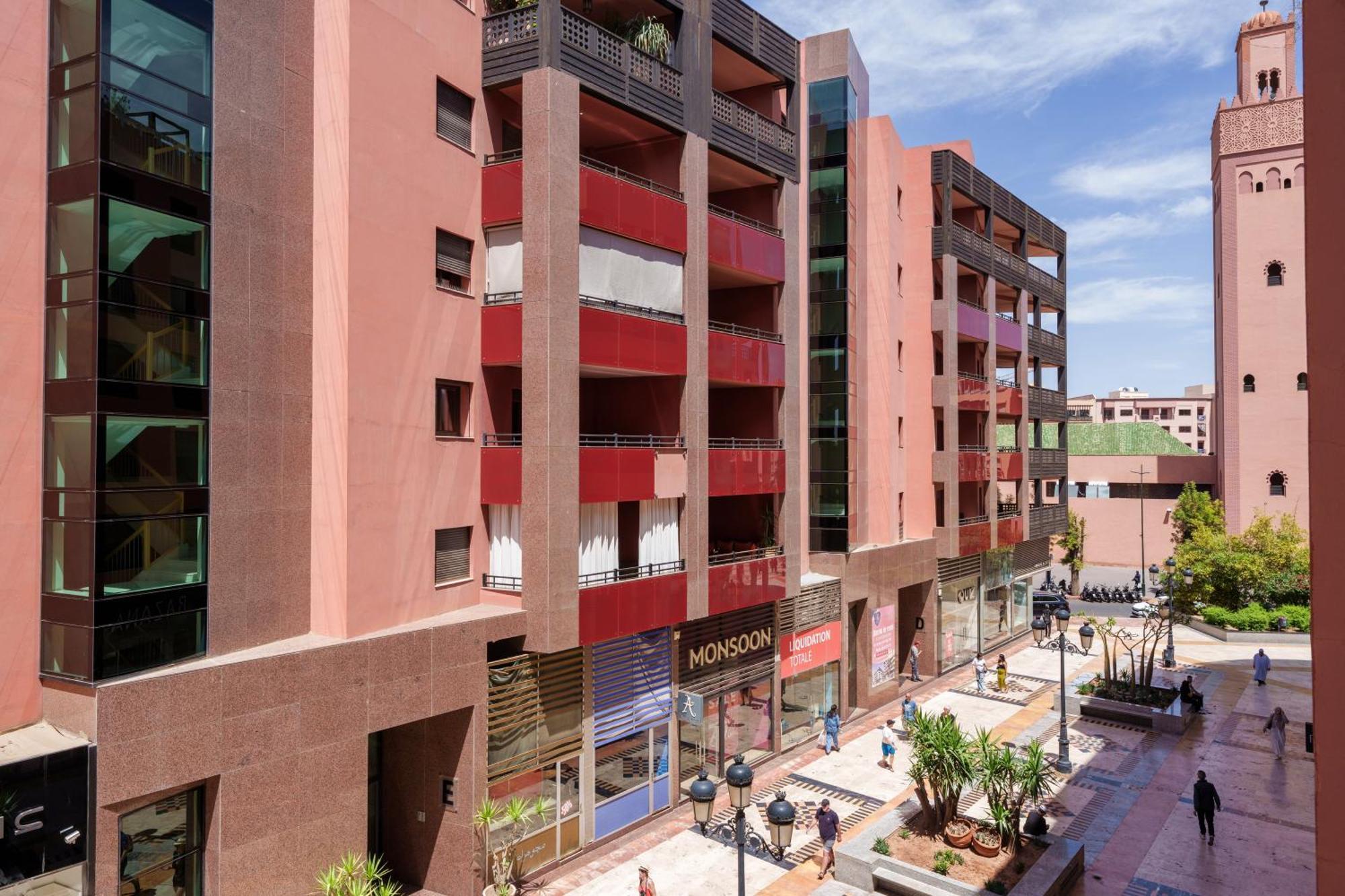 Appartement Chic Gueliz Plaza Avec Vue Marrakesh Eksteriør bilde