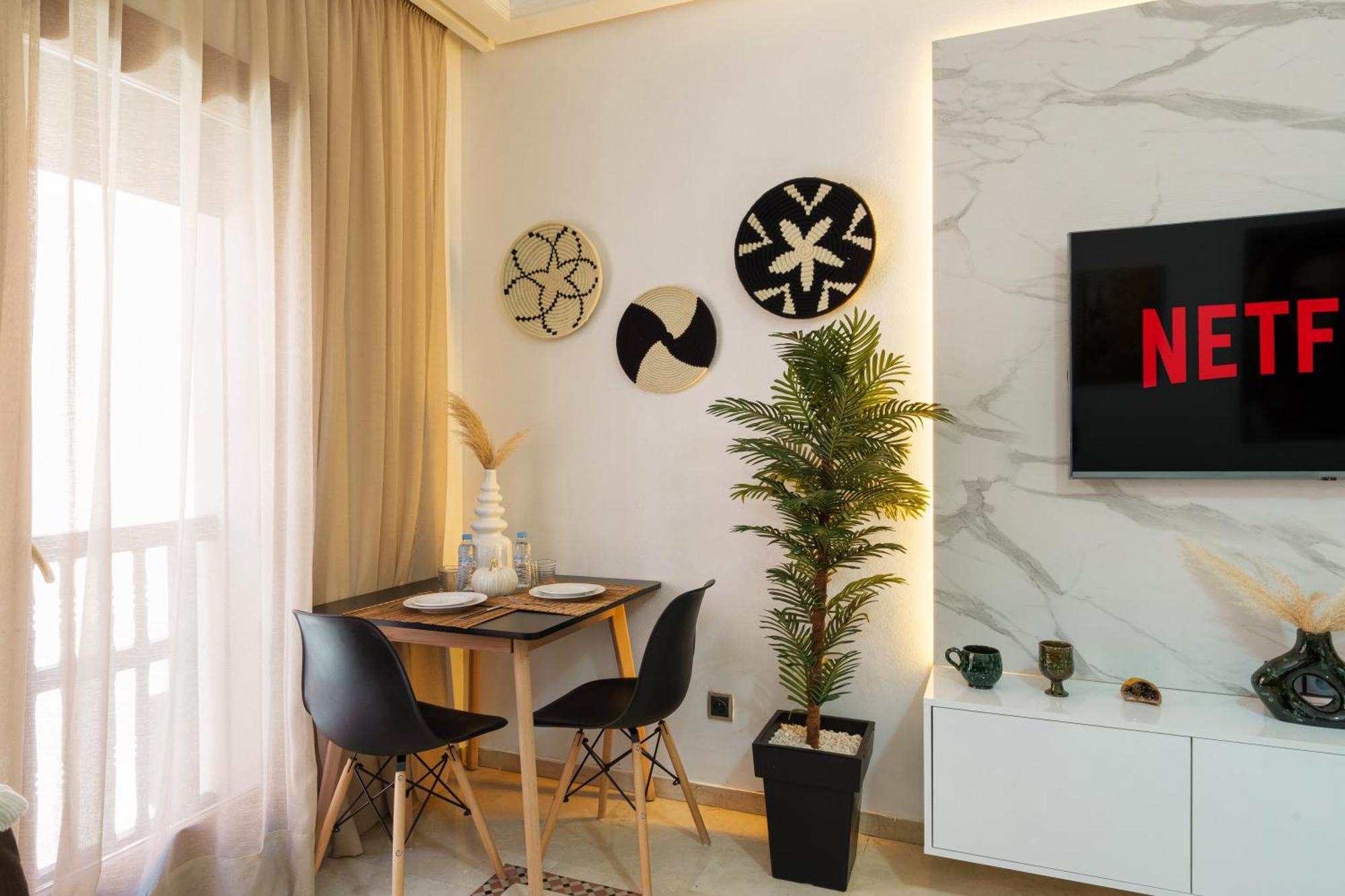 Appartement Chic Gueliz Plaza Avec Vue Marrakesh Eksteriør bilde