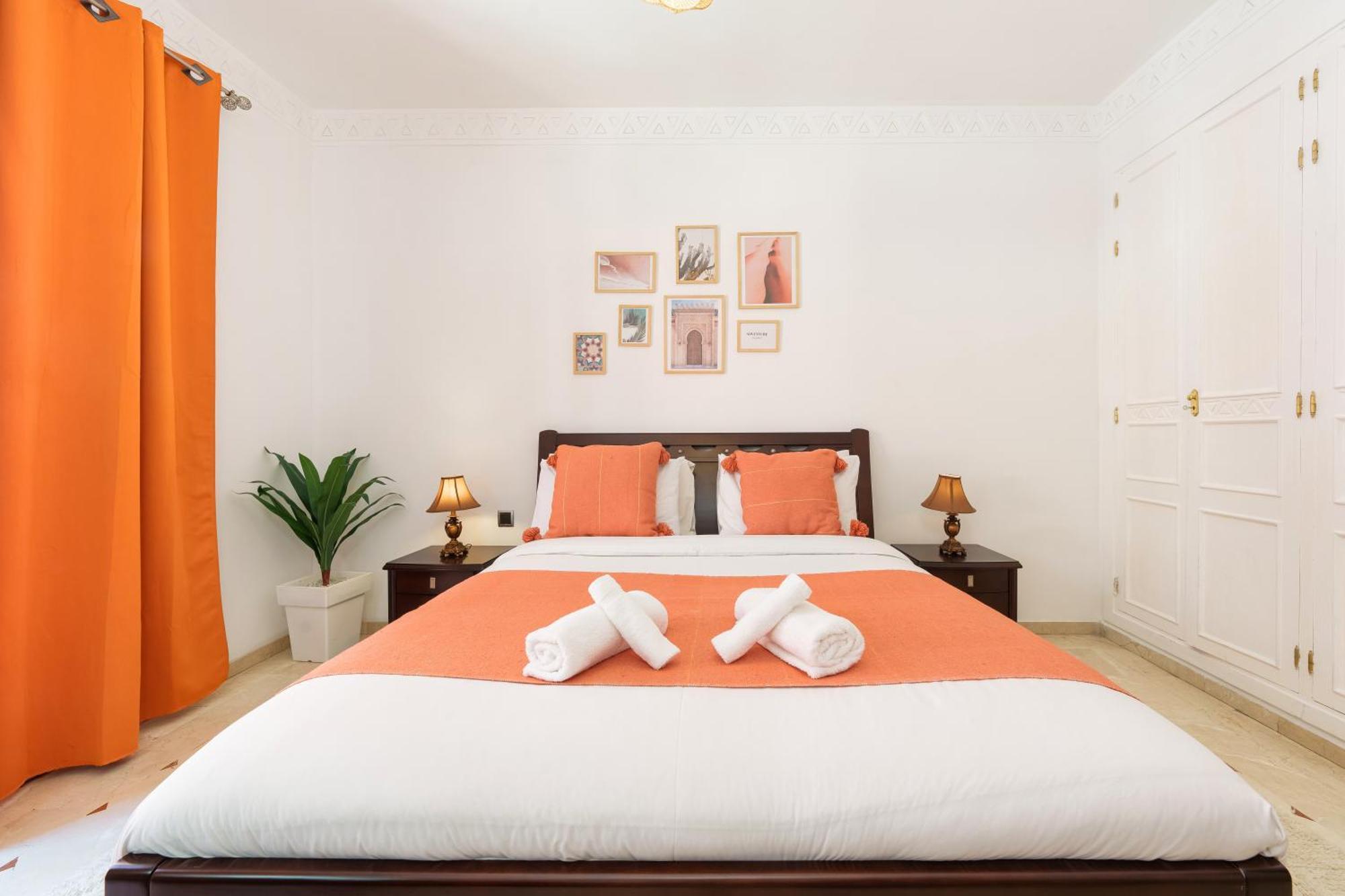 Appartement Chic Gueliz Plaza Avec Vue Marrakesh Eksteriør bilde