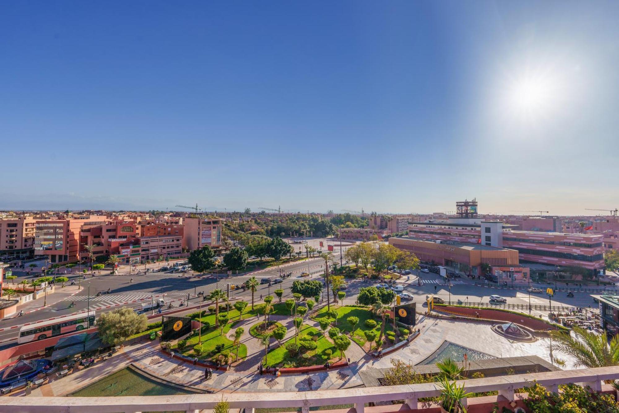 Appartement Chic Gueliz Plaza Avec Vue Marrakesh Eksteriør bilde