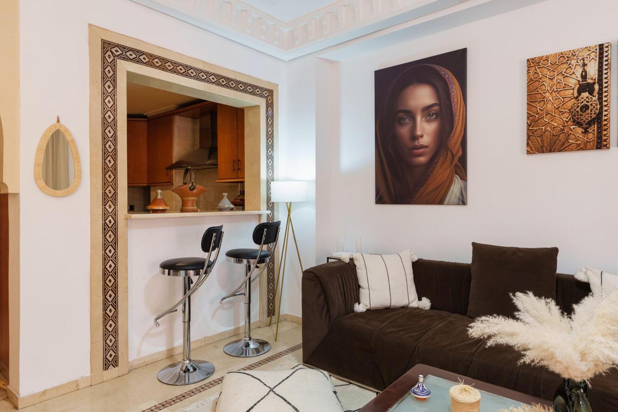Appartement Chic Gueliz Plaza Avec Vue Marrakesh Eksteriør bilde
